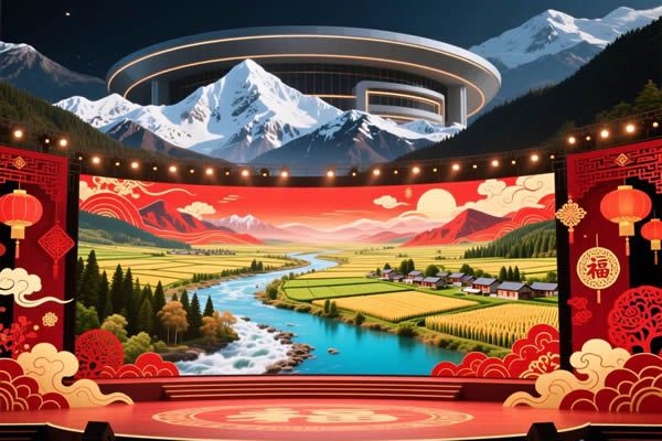 2026春晚分會場科技賦能，LED屏勾勒山河新春畫卷