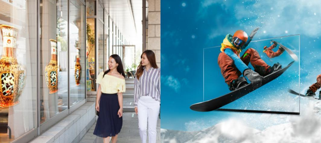 透明LED顯示屏在奢侈品櫥窗的應用案例-維康國際